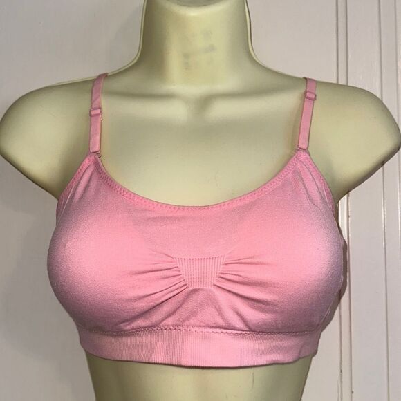 Coobie pink one size nylon/spandex bralette with removable pads Style #9012 - Picture 1 of 7